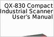 QX-830 Compact Industrial Scanner User Manua